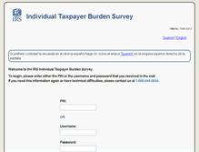 Tablet Screenshot of irstaxpayerburdensurvey.org